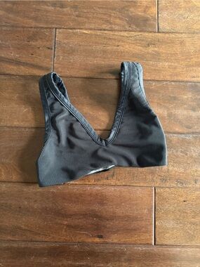 Five Dancewear V-Neck Ribbed Bralette - Black